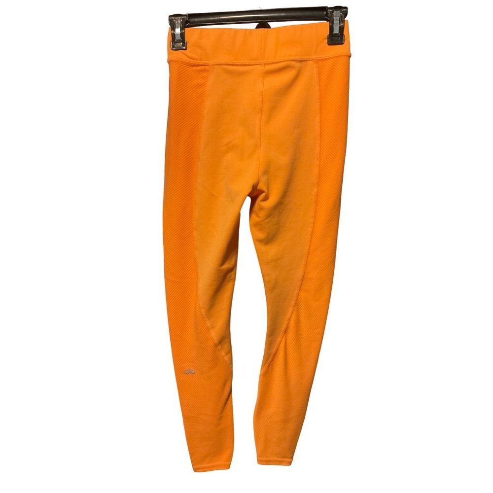 ALO Leggings High Waist No Limit Neon Apricot sz. XS - Picture 3 of 5